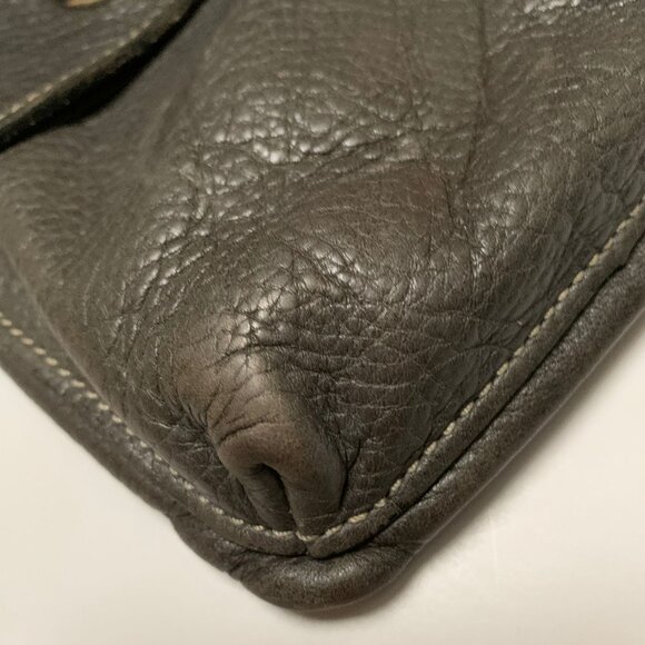 Vintage Roots Grey Leather Village Crossbody Bag - Picture 5 of 7